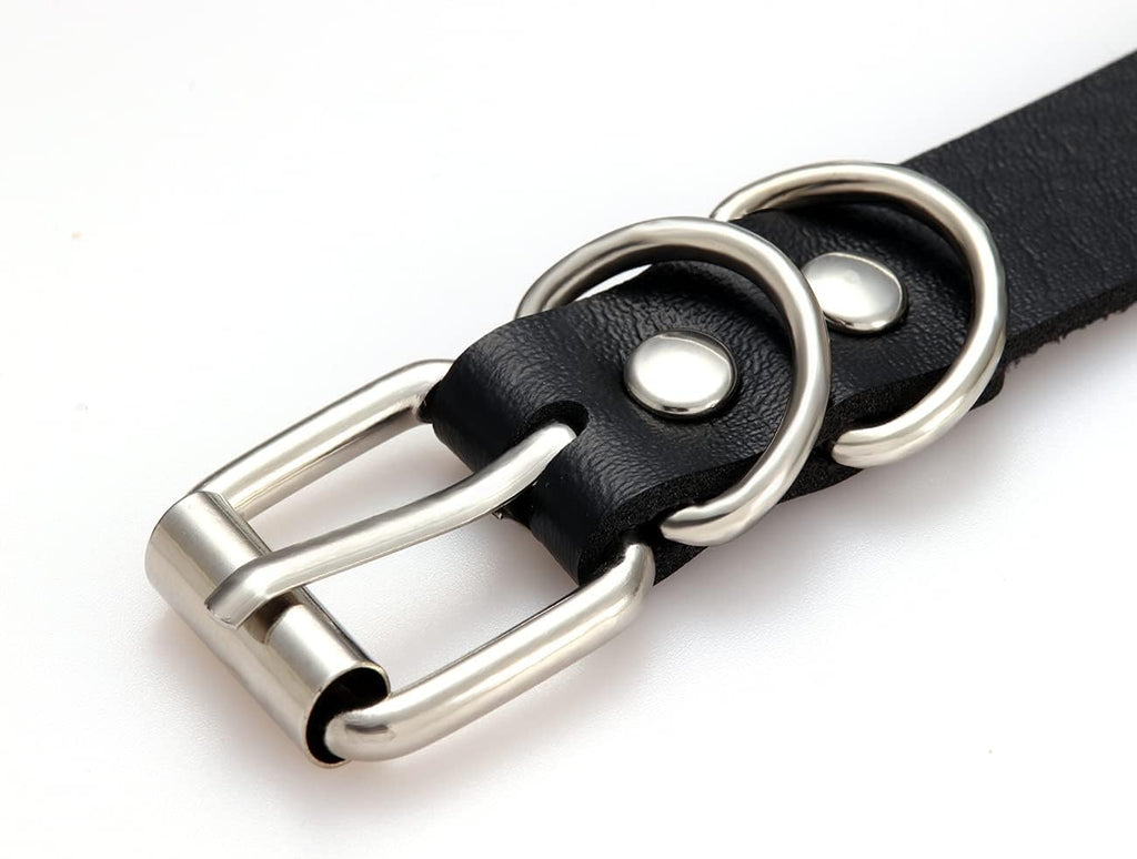 Goth Choker Cat Black Leather Choker Necklace for Women Choker for Men Collar Adjustable Punk Jewelry Gifts(Cat A)