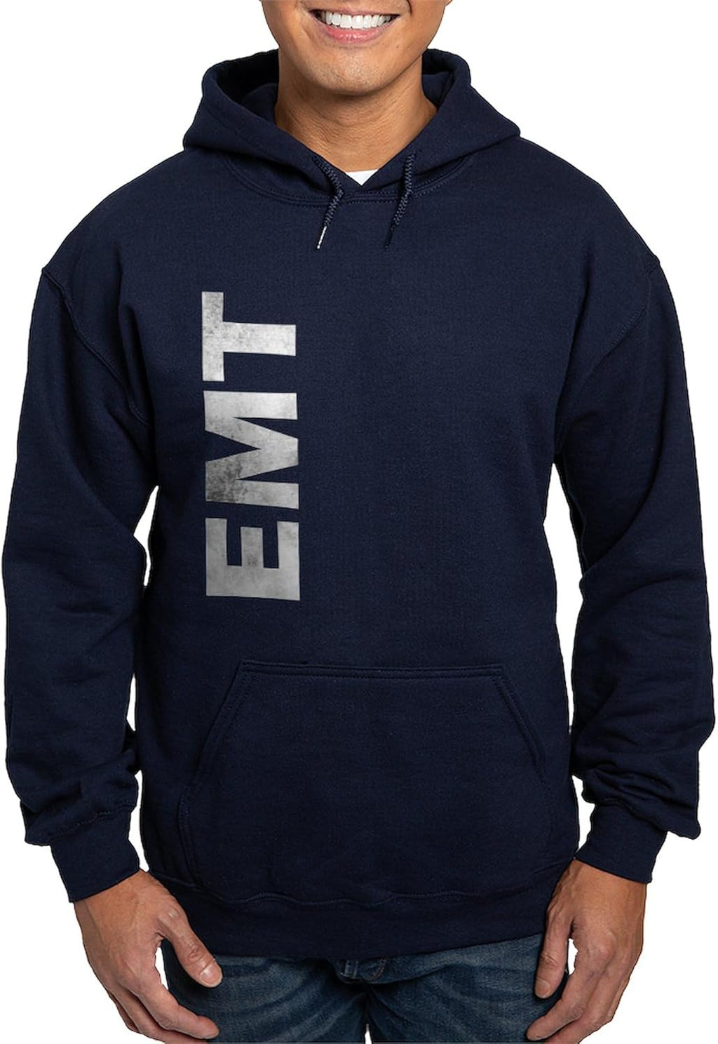 EMT Hoodie (Dark) Men'S Light Regular Fit Hooded Sweatshirt
